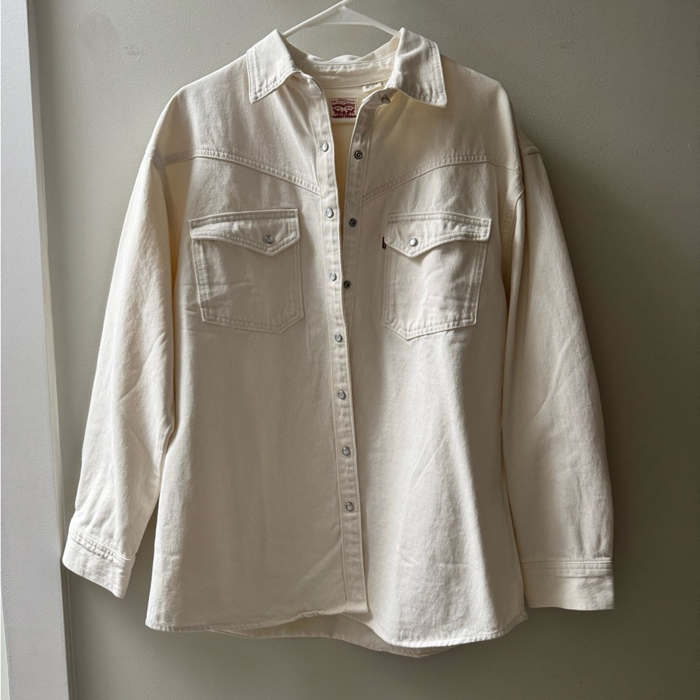 Levi's White Dorsey Western Shirt